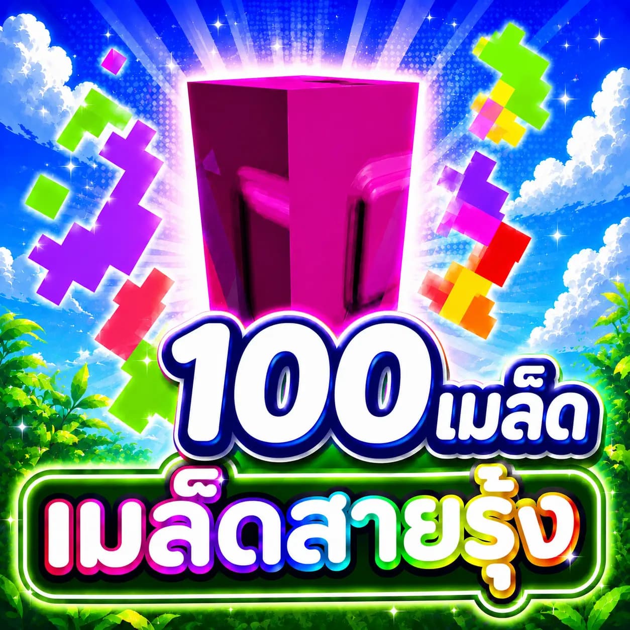 เมล็ดสายรุ้ง Rainbow 100เมล็ด 🌈