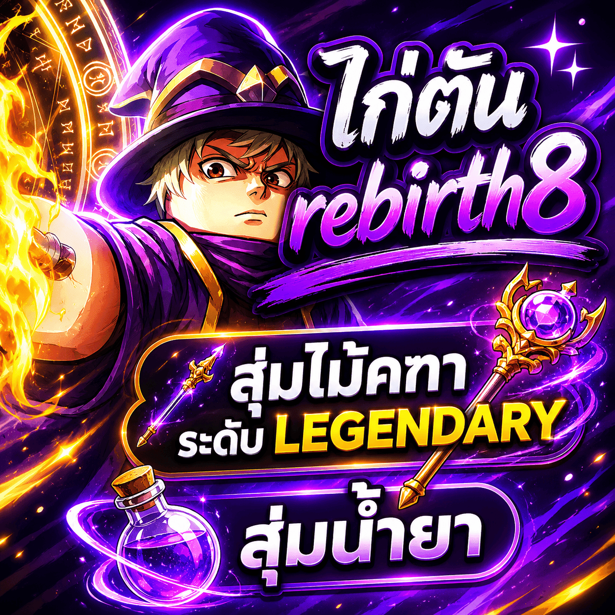 ไก่ Wizard Alchemy มีน้ำยาสุ่มน้ำยา